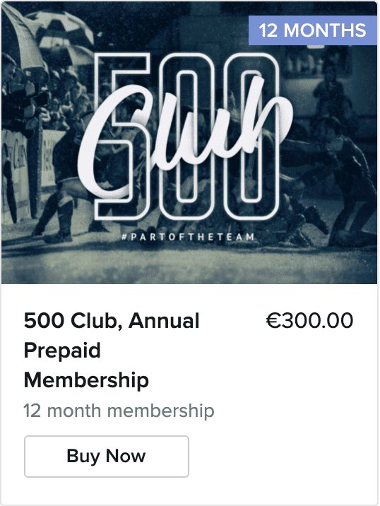 Finn Harps 500 Club Annual Membership - buy button